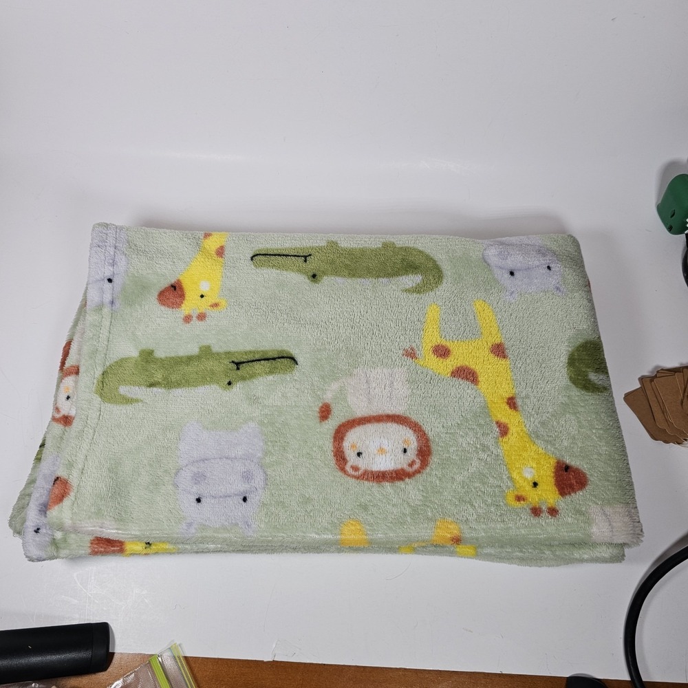 Parent's Choice Baby Blanket Safari Giraffe Lion Tiger Alligator Hippo Walmart